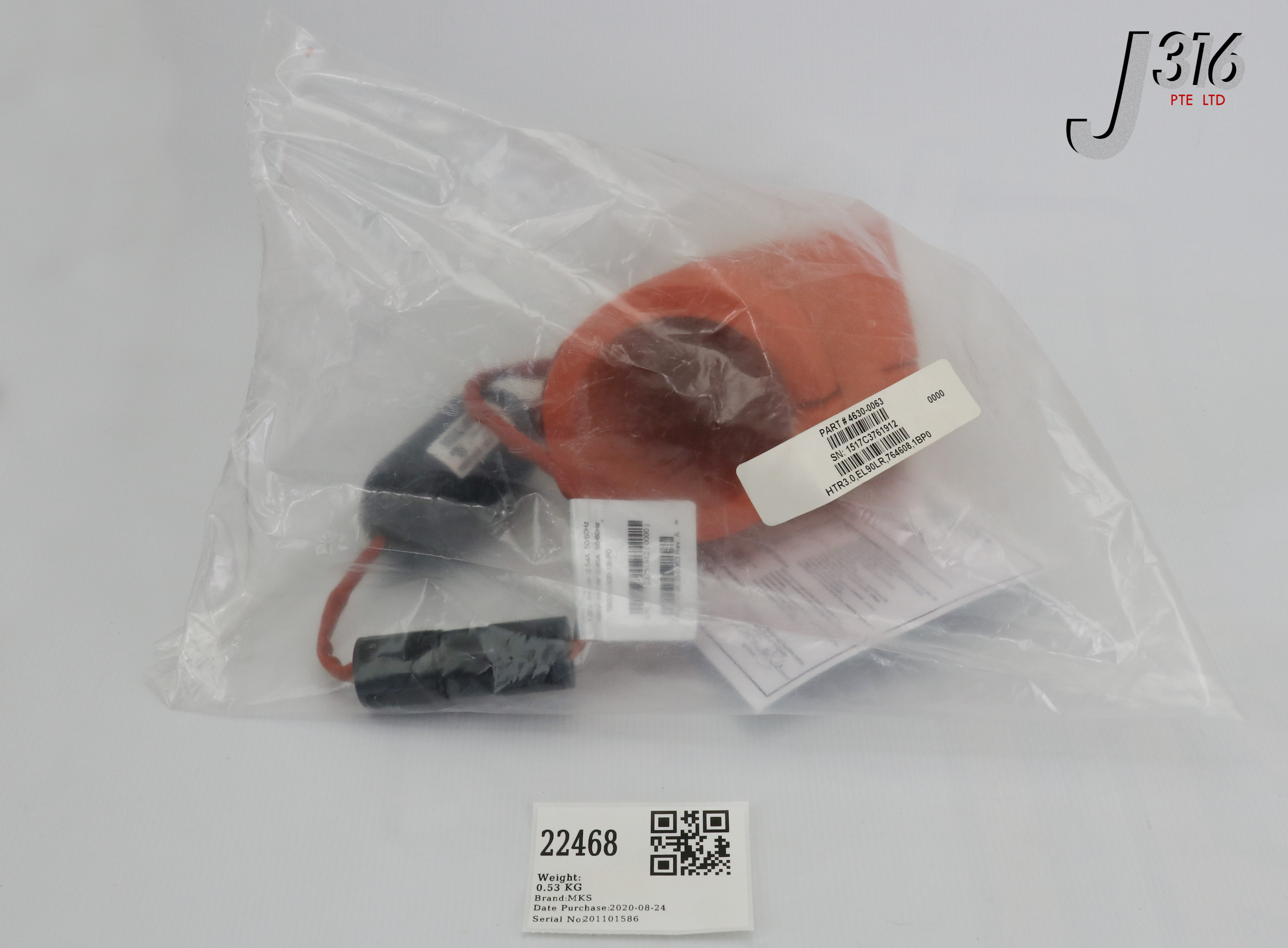 22468 MKS HTR 3.0, EL90LR, 764608, 1BP0 , E52951 8P53 SRPL(NEW